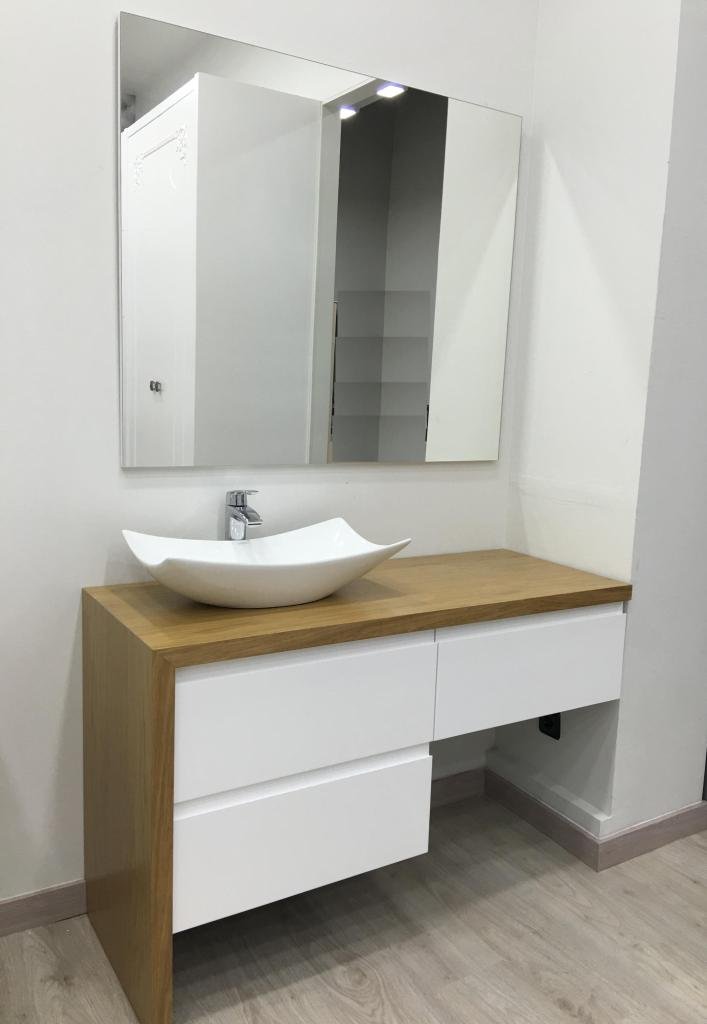 Mueble de baño encimera madera | MUEBLES LOS PEPOTES